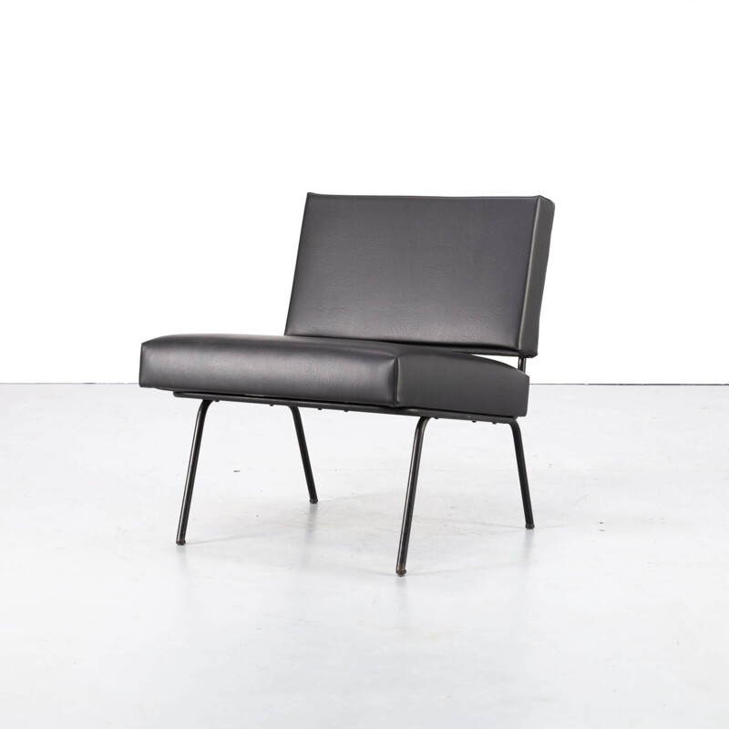 Paar schwarze Loungesessel von Knoll International 1960