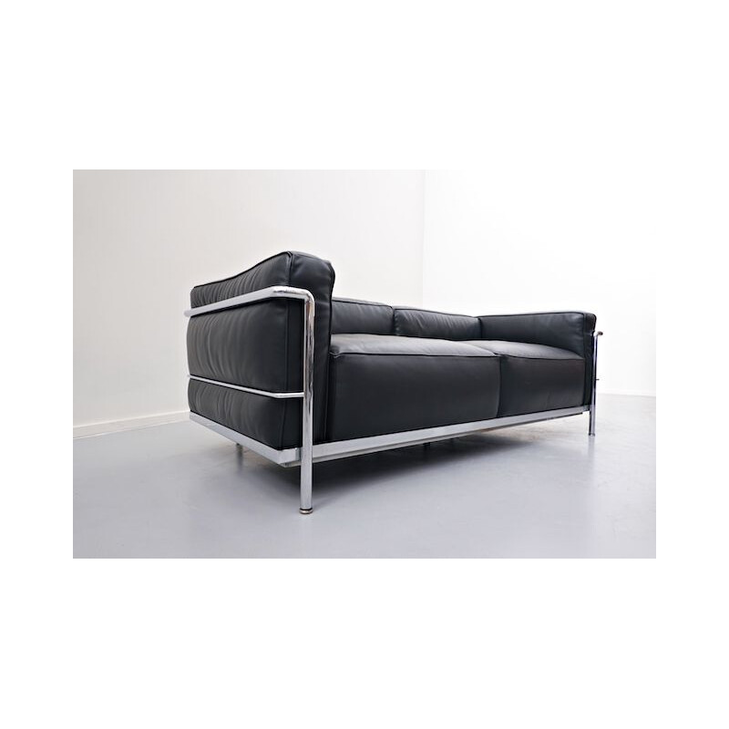 Canapé vintage LC3 par Le Grand Confort Le Corbusier pour Cassina