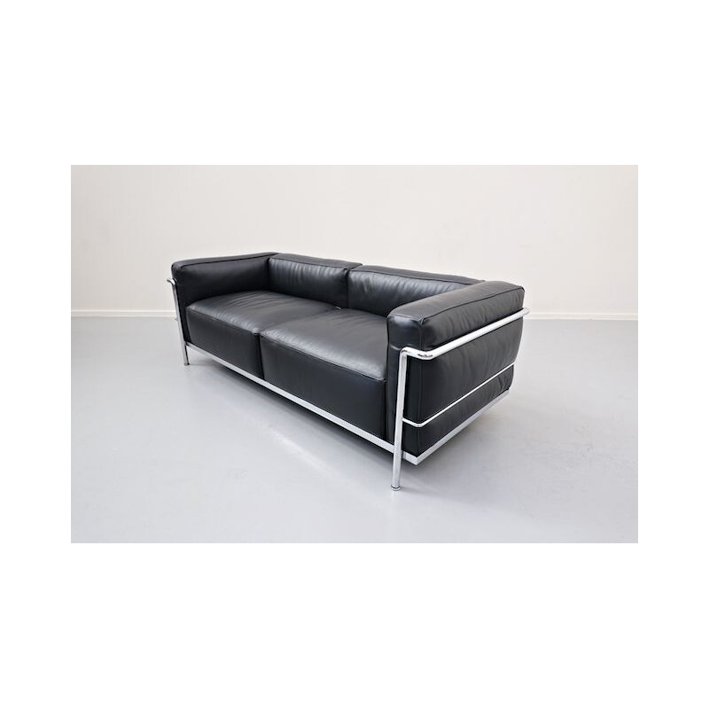 Canapé vintage LC3 par Le Grand Confort Le Corbusier pour Cassina