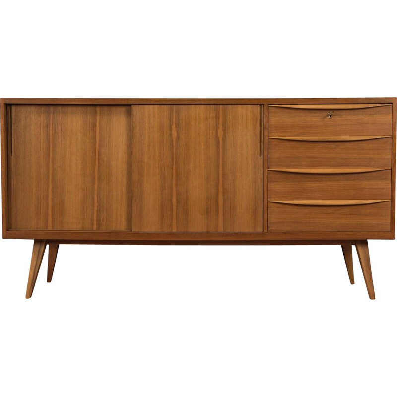 Vintage semi solid sideboard in Scandinavian, Germany, 1950s