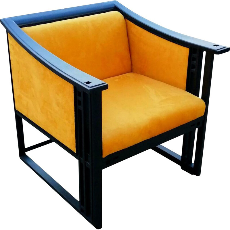 Poltrona vintage modello 61960 di giorgetti 1980