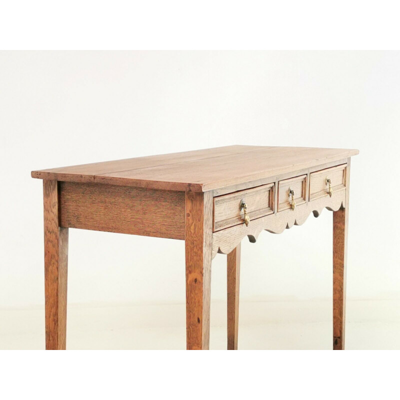 Vintage Arts & Crafts Cotswold School Oak Side Table, British 1930s
