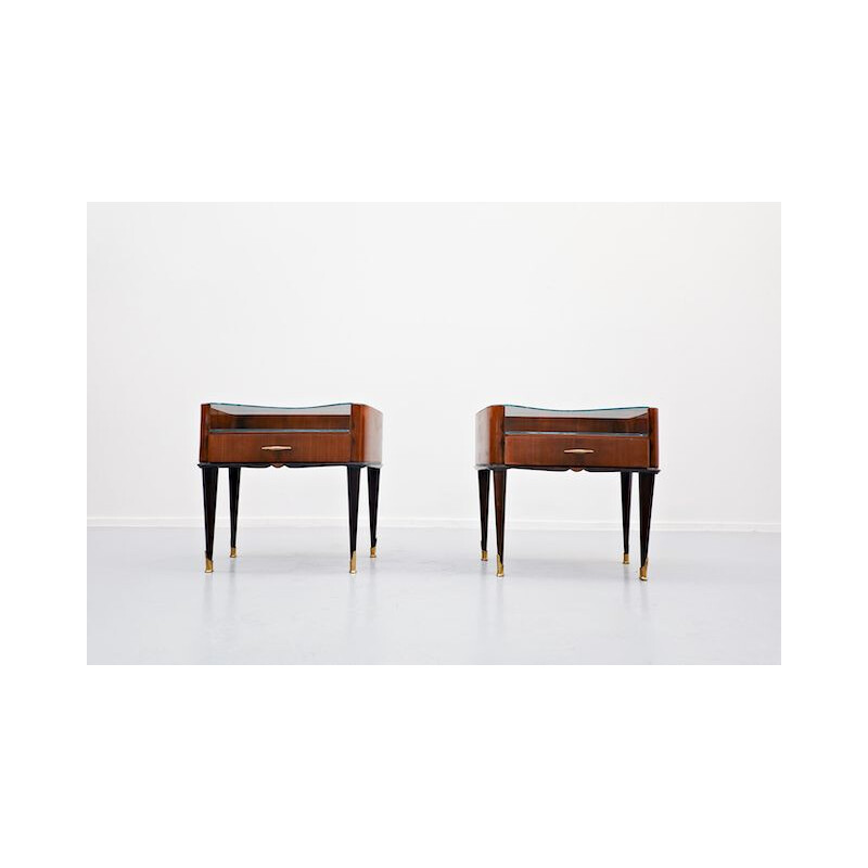 Pair of vintage Nightstands to Osvaldo Borsani