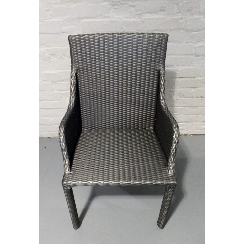 Pair of vintage Sacha Lakic outdoor armchairs for Roche Bobois