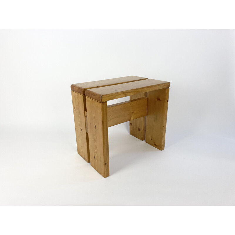 Table d'appoint ou tabouret vintage Les Arcs 1960