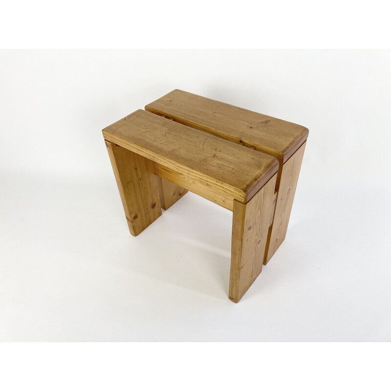 Vintage Stool side table for Les Arcs 1960s