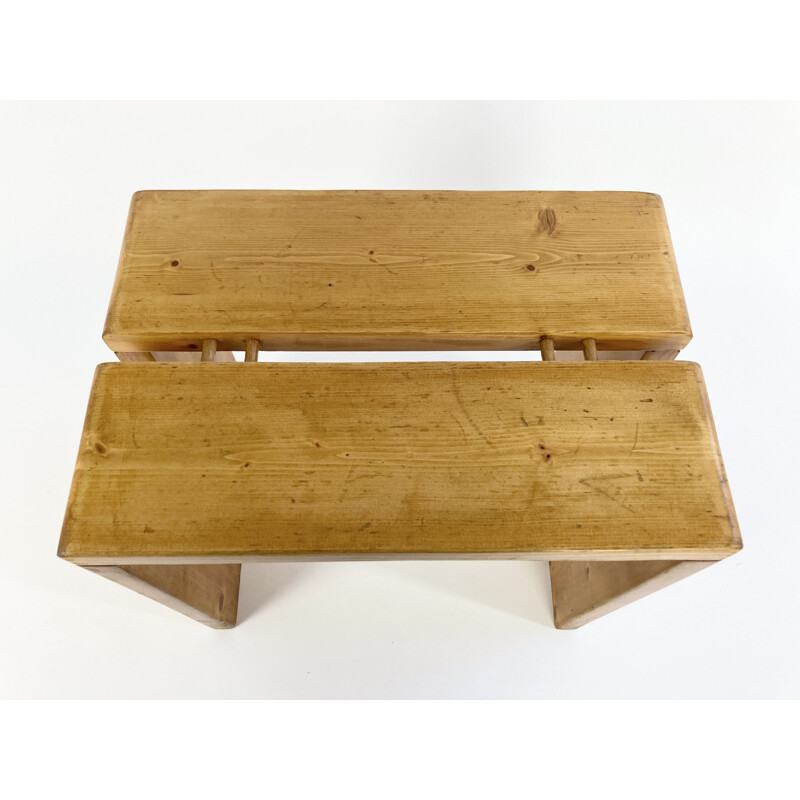 Vintage Stool side table for Les Arcs 1960s