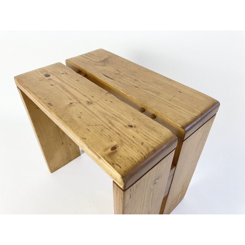 Vintage Stool side table for Les Arcs 1960s