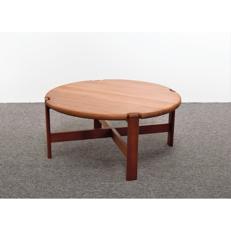 Vintage teak coffee table Dyrlund Mobelfabrik 1970s