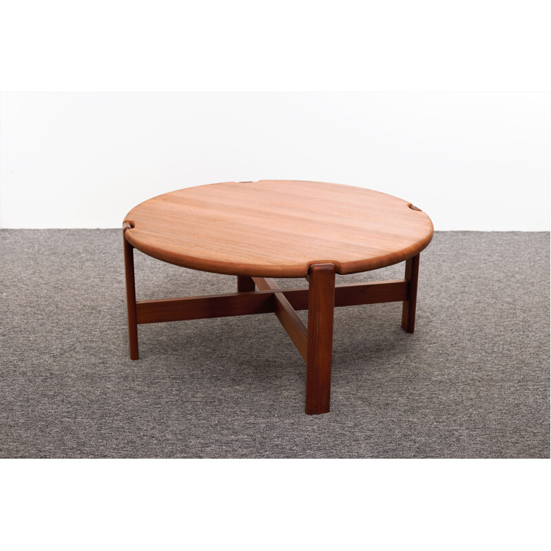 Vintage teak coffee table Dyrlund Mobelfabrik 1970s