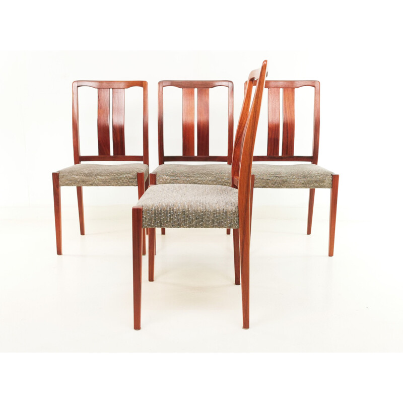 Set of 6 vintage Rosewood Dining Chairs By Nils Jonsson for Hugo Troeds, Sweden 1960s