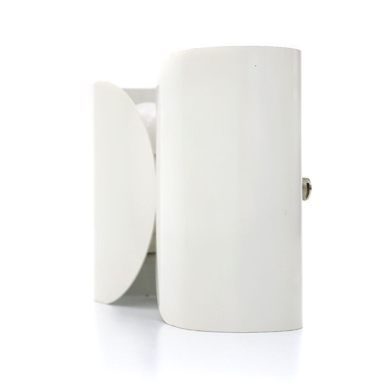 Vintage White "Foglio" wall lamp by Tobia Scarpa for Flos 1960s