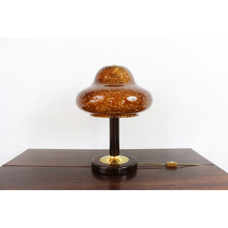 Lampe vintage champignon en verre Murano 1960