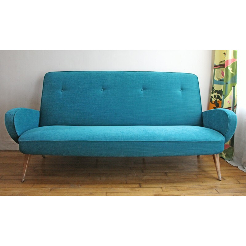 Mid-century sofa in fabric - 1950s