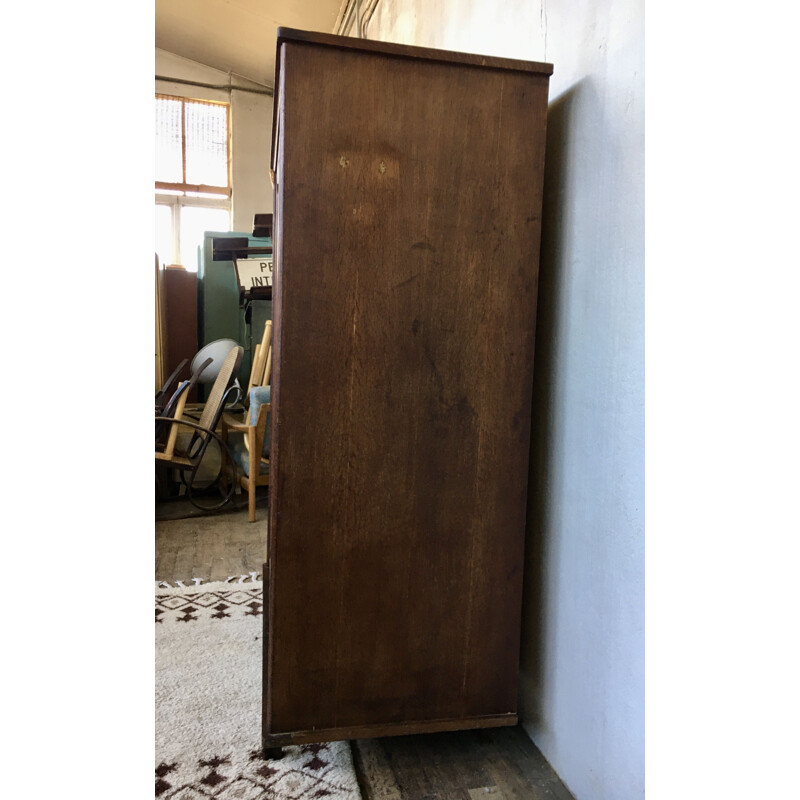 Armoire vintage en chêne, France 1950