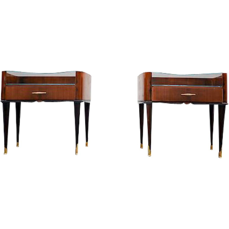 Pair of vintage Nightstands to Osvaldo Borsani