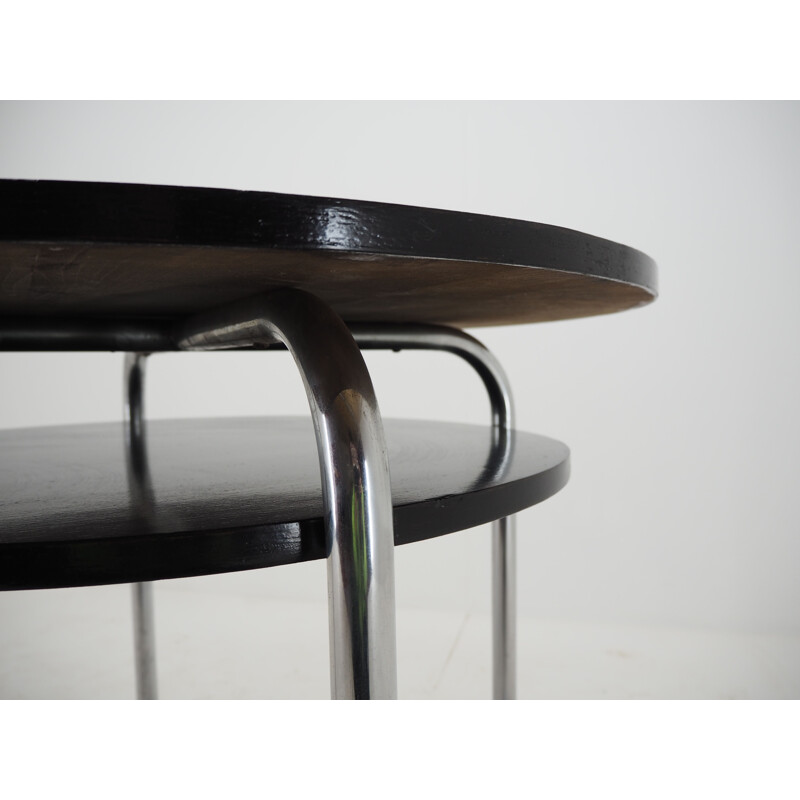 Vintage Chrome Bauhaus Table Functionalism, Czechoslovakia 1920s