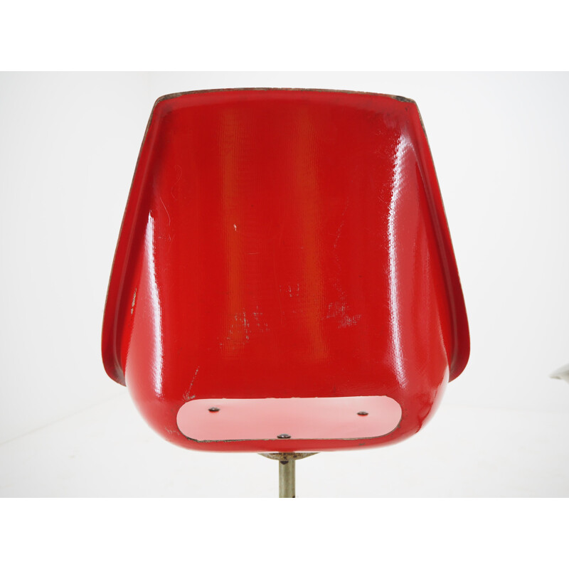 Conjunto de 4 cadeiras industriais vintage, 1960