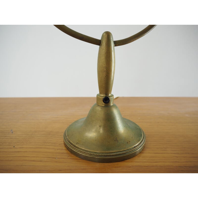 Vintage Art Deco brass table lamp, 1930