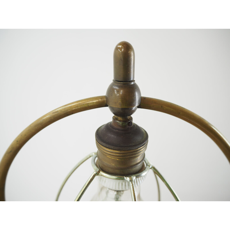 Vintage Art Deco brass table lamp, 1930