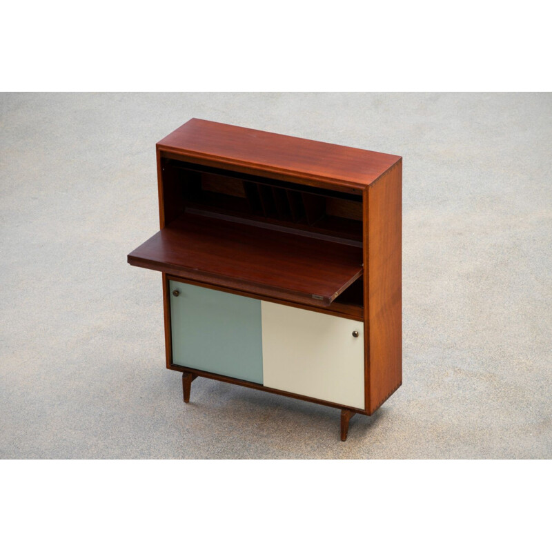 Secrétaire vintage en teck, Scandinave 1960