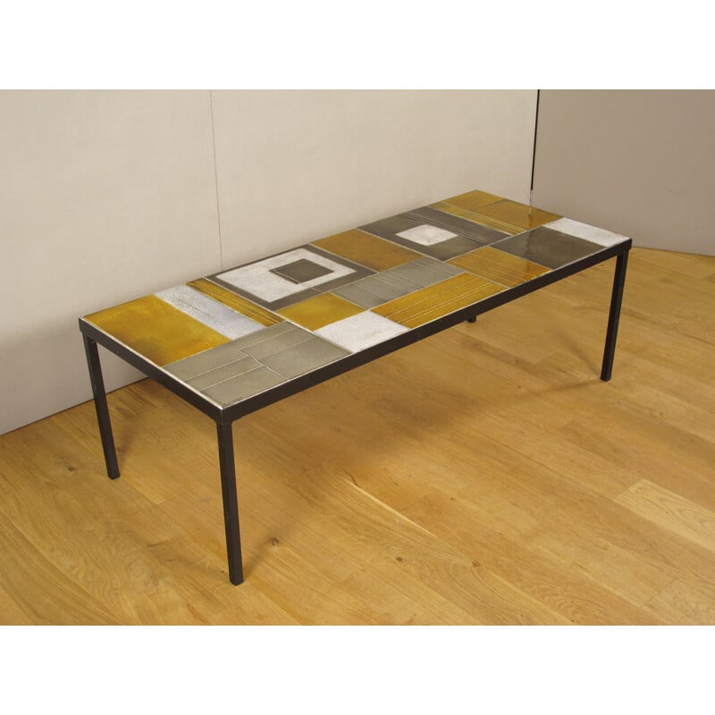 Table basse en céramique de Vallauris, Roger CAPRON - 1960
