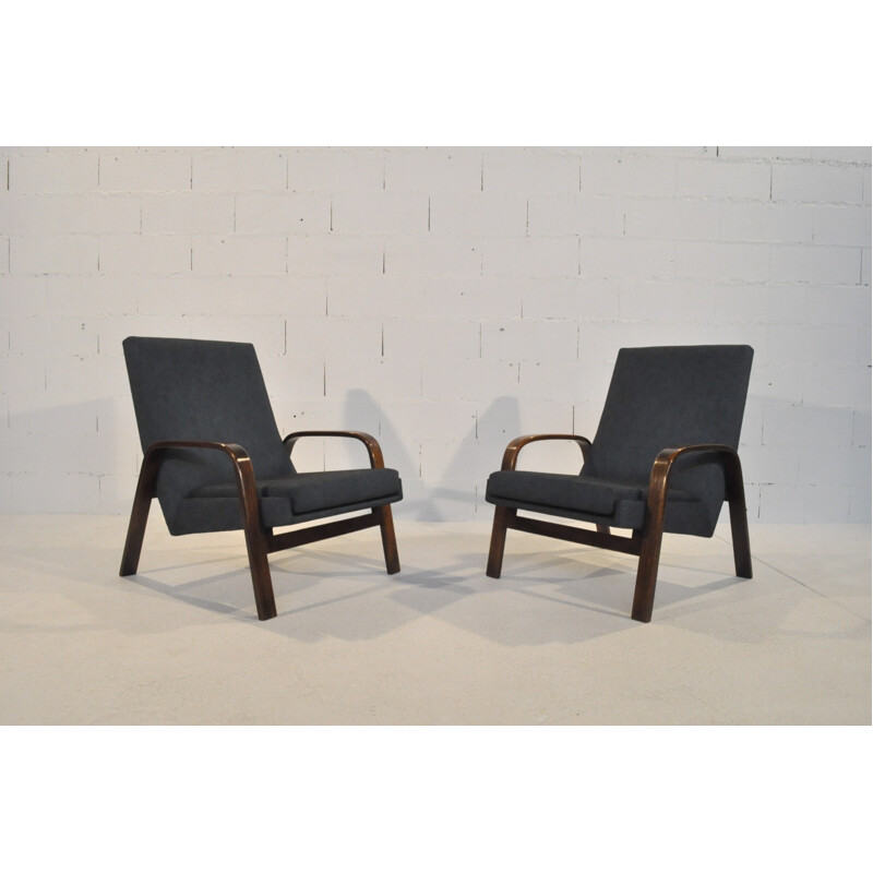 Steiner pair of armchairs, ARP - 50s