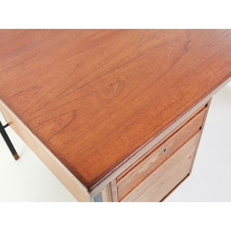 Vintage Desk by Peter Hvidt And Orla Molgaard Nielsen For Soborg Mobelfabrik, Danish 1960s