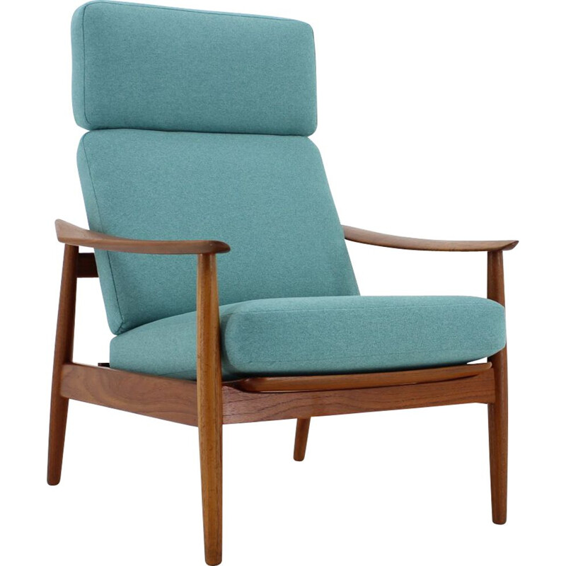 Vintage Adjustable Armchair by Arne Vodder for France & Son, Denmark 1960s