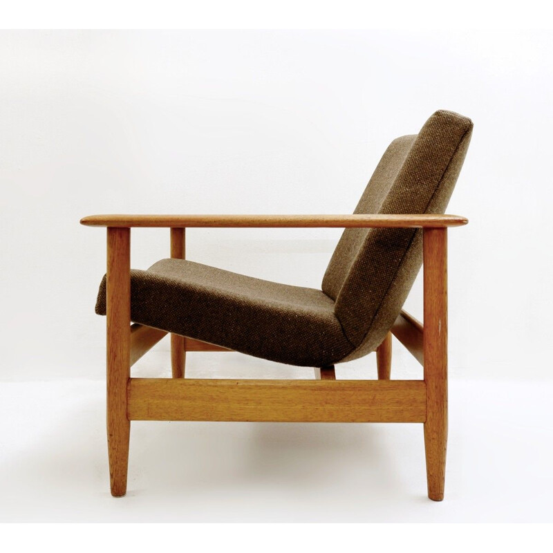 Pair of vintage teak armchairs, 1960