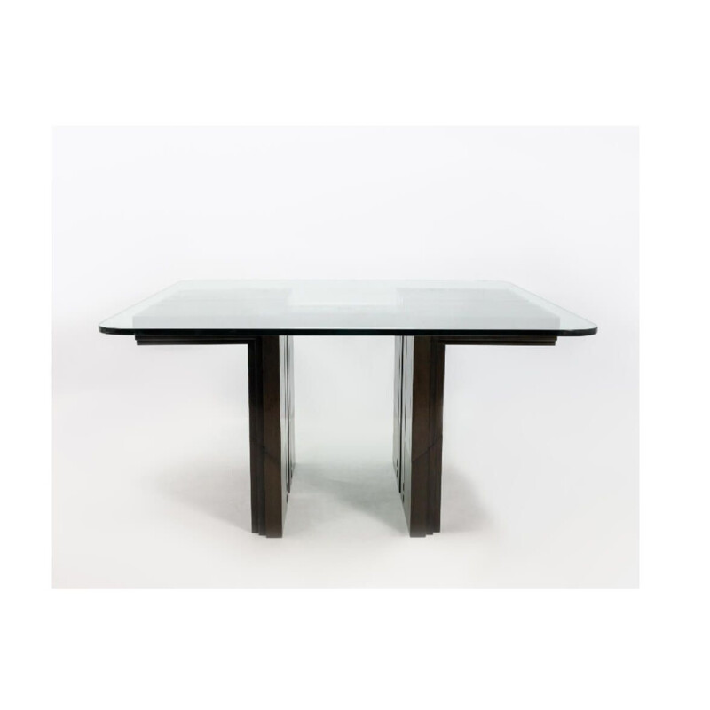 Vintage Dining Table By Umberto Asnago & Ambrogio Pozzi For Giorgetti, Italy1982