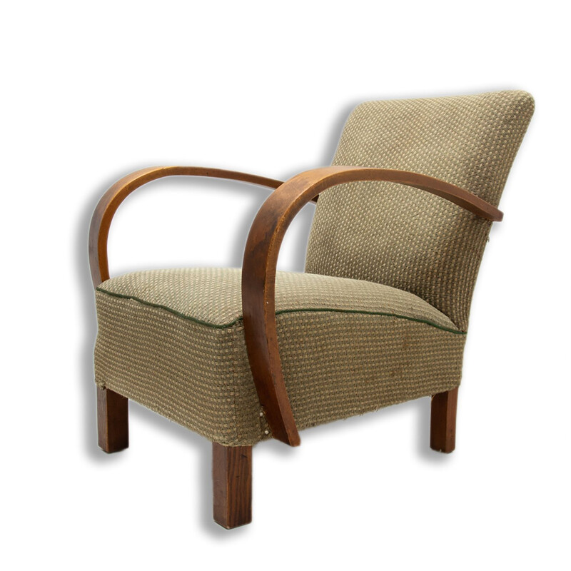 Vintage Bentwood armchair by Jindřich Halabala for UP Závody, 1950s