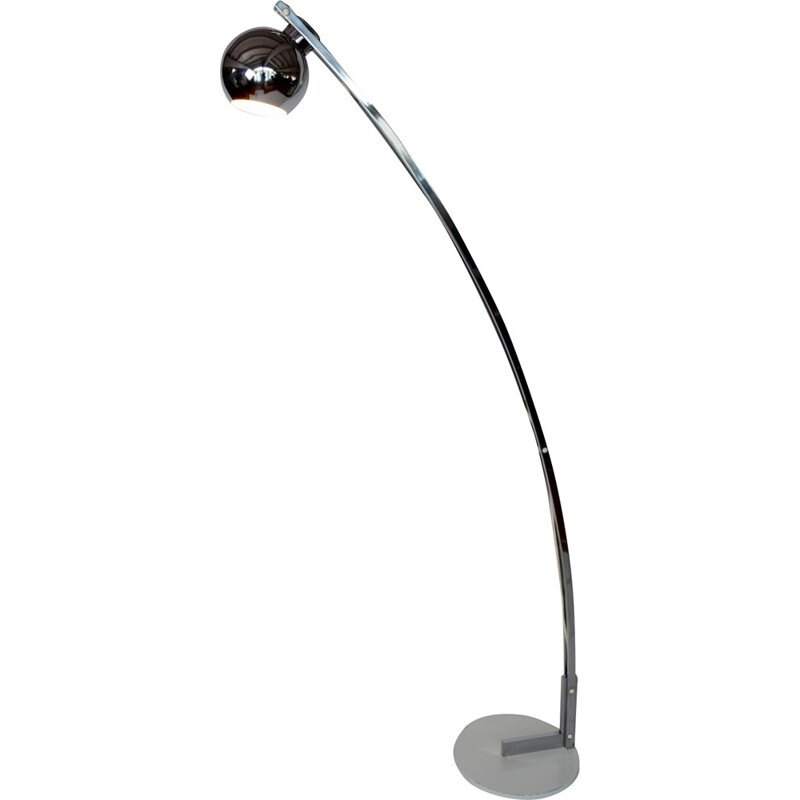 Reggiani Arc chrome floor lamp - 1960s