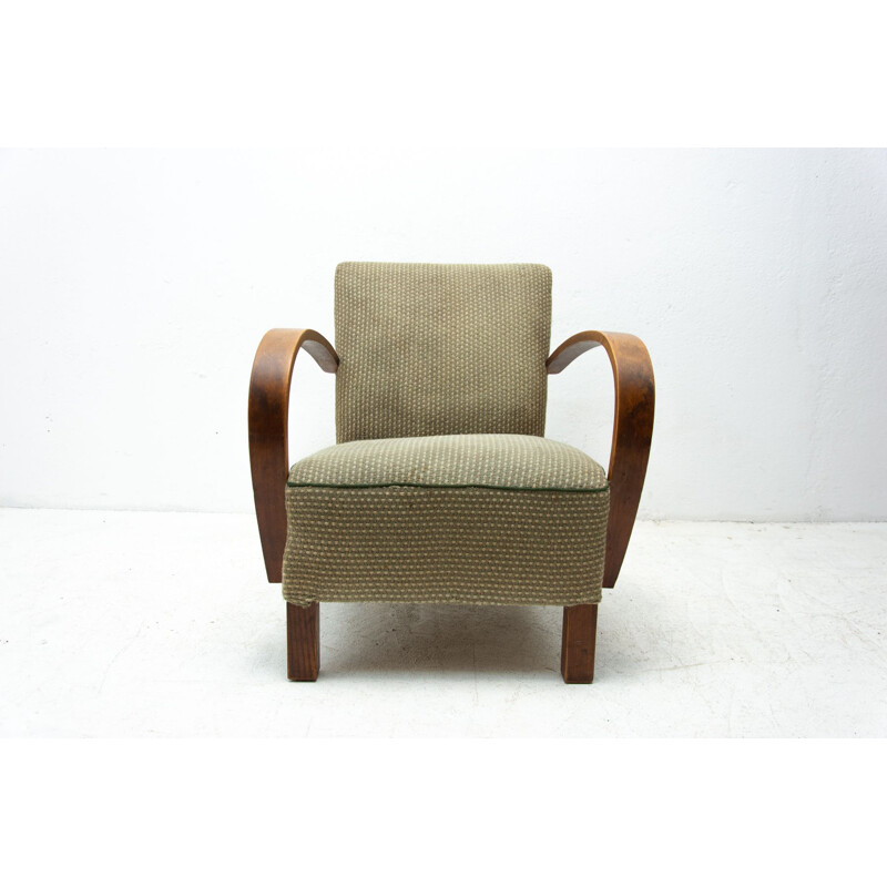 Vintage Bentwood armchair by Jindřich Halabala for UP Závody, 1950s