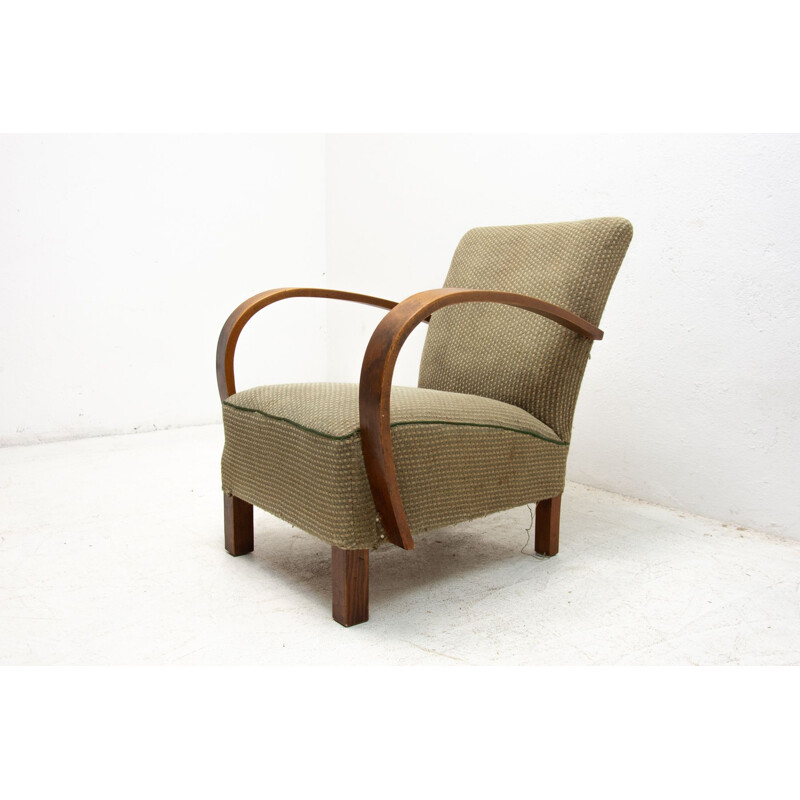 Vintage Bentwood armchair by Jindřich Halabala for UP Závody, 1950s