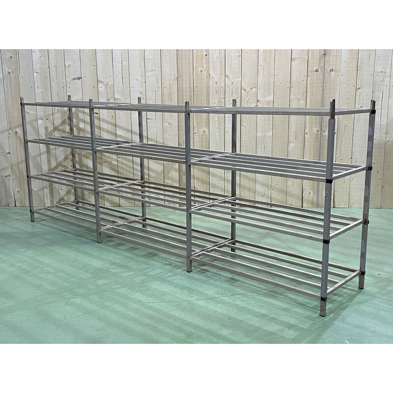 Large vintage industrial shelf fully dismountable 1970