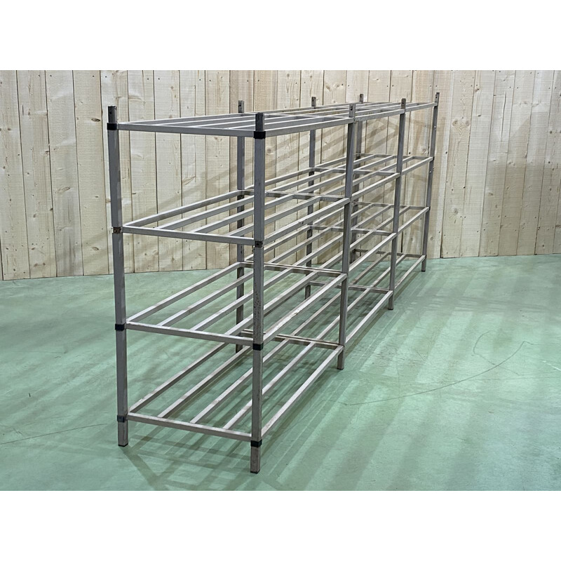 Large vintage industrial shelf fully dismountable 1970