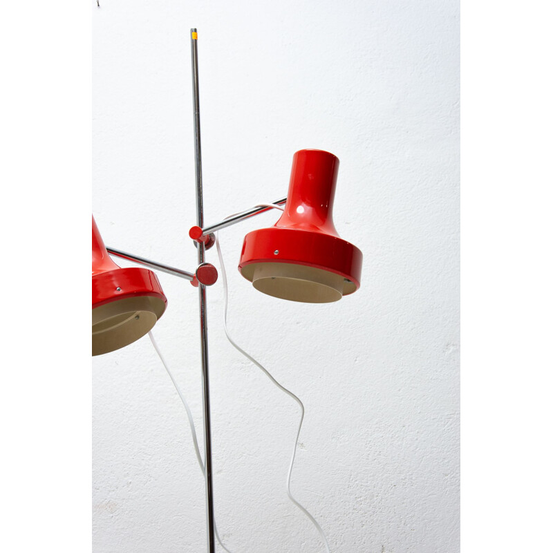 Mid-century metal spot floor lamp, by Josef Hurka, 1960s