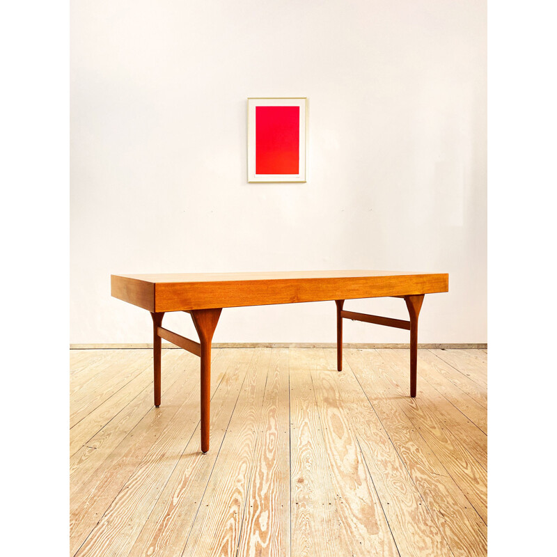 Mid-Century Teak Desk by Nanna Ditzel for Søren Willadsen Møbelfabrik, Danish 1950s