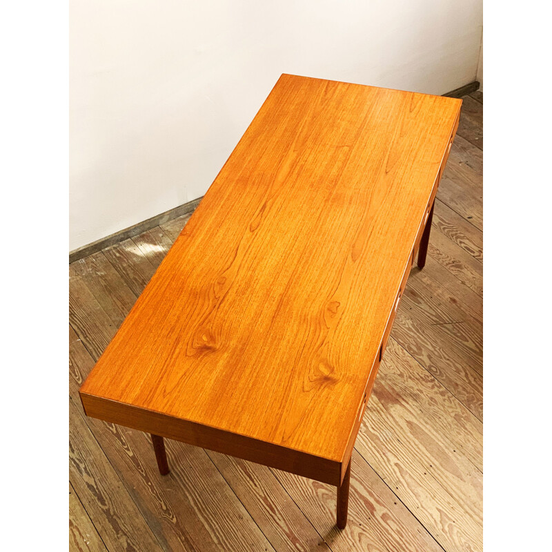 Mid-Century Teak Desk by Nanna Ditzel for Søren Willadsen Møbelfabrik, Danish 1950s