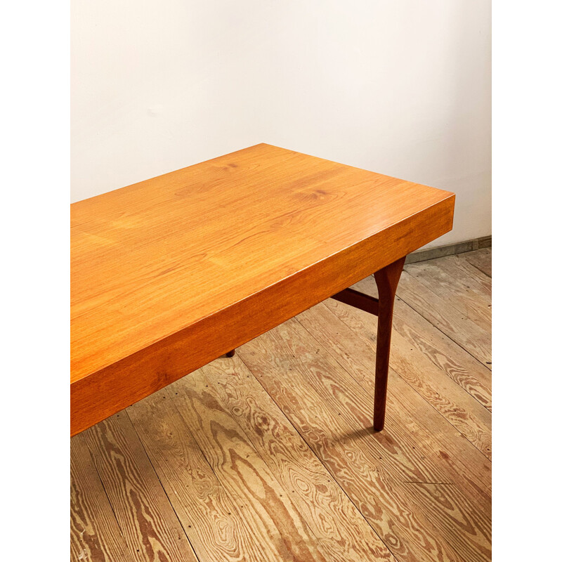 Mid-Century Teak Desk by Nanna Ditzel for Søren Willadsen Møbelfabrik, Danish 1950s