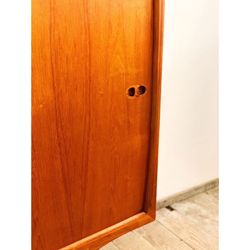 Mid Century Teak Sideboard, Highboard, Credenza by Harry Østergaard for Randers, 1950S