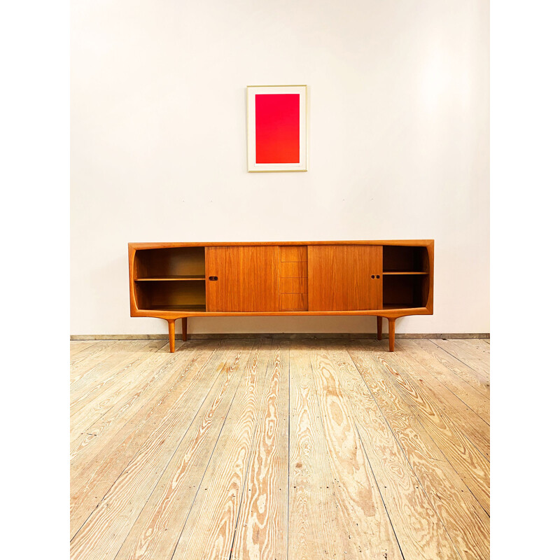 Mid Century Teak Sideboard, Credenza by Harry Østergaard for Randers, 1950s