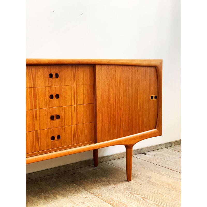 Mid Century Teak Sideboard, Credenza by Harry Østergaard for Randers, 1950s