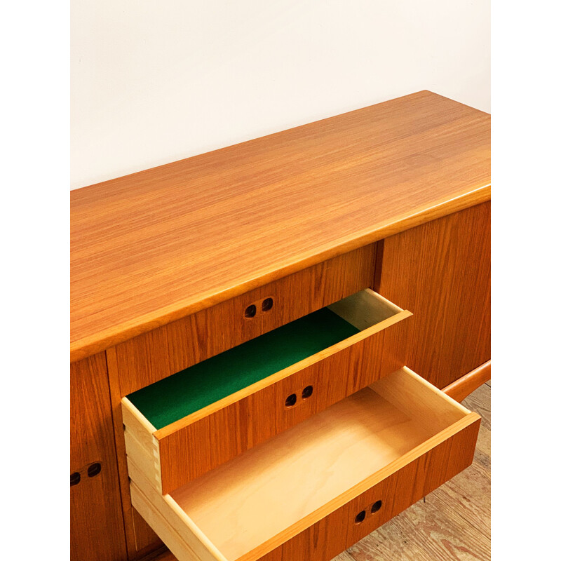 Mid Century Teak Sideboard, Credenza by Harry Østergaard for Randers, 1950s