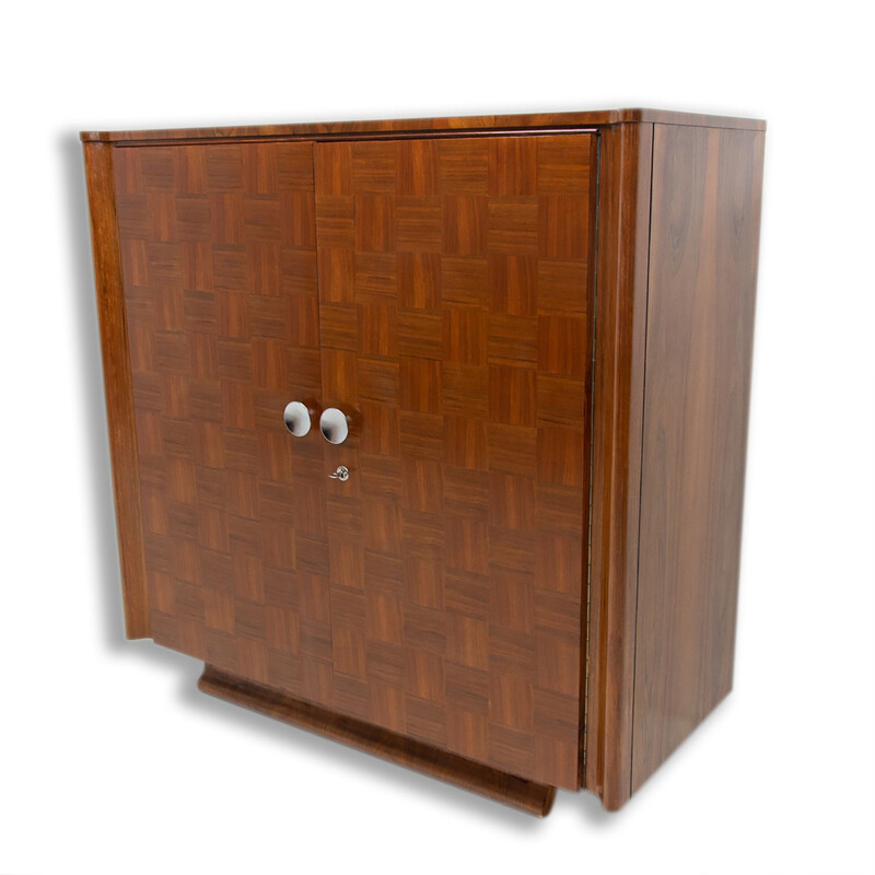 Vintage cabinet by Jindřich Halabala for ÚP Závody, Fully restored art deco 1950s