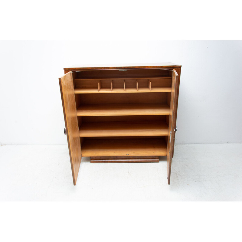 Vintage cabinet by Jindřich Halabala for ÚP Závody, Fully restored art deco 1950s