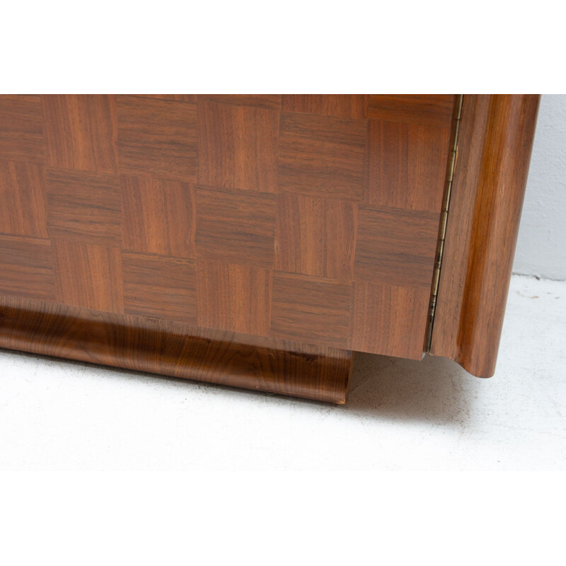 Vintage cabinet by Jindřich Halabala for ÚP Závody, Fully restored art deco 1950s