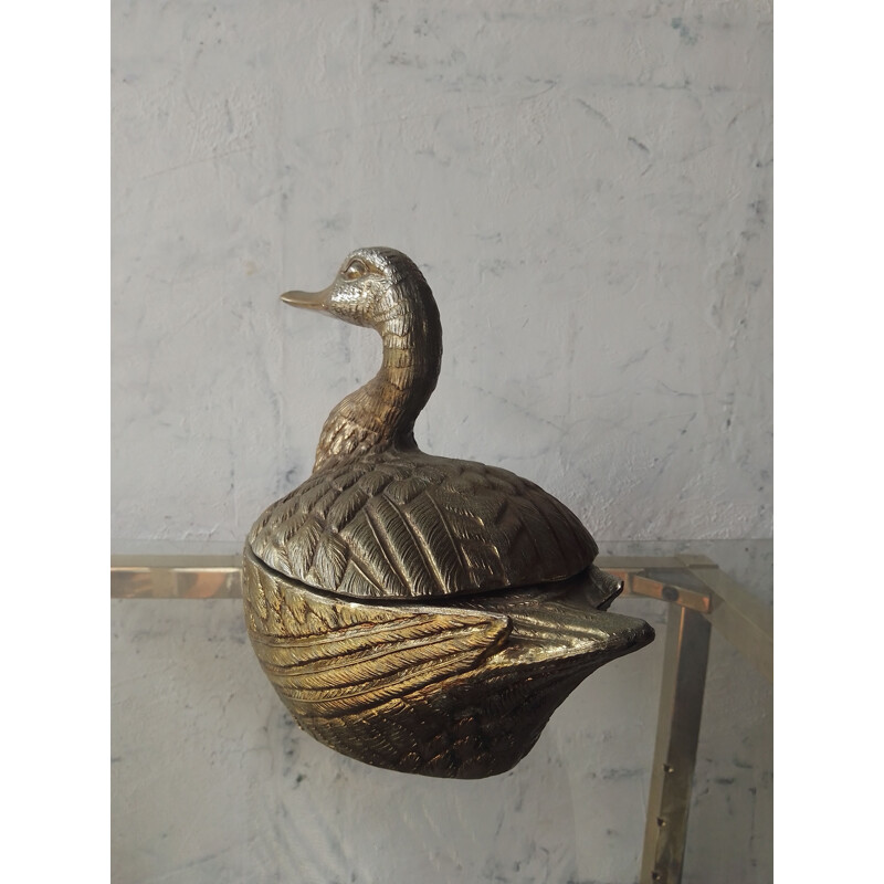 Vintage duck ice bucket by Mauro Maneti 