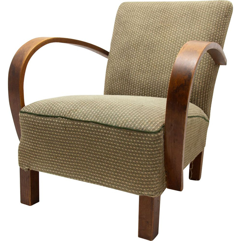Vintage Bentwood armchair by Jindřich Halabala for UP Závody, 1950s